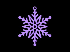 Snowflakes 3Dプリントモデル