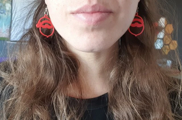 Noel Baba küpeleri 3D Baskı Modeli .c4d .max .obj .3ds .fbx .stl .blend