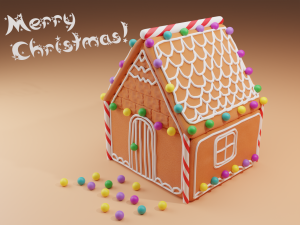 Gingerbread house 3D Model