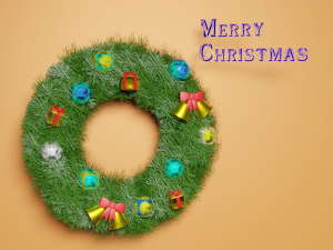 Christmas wreath 3D Model