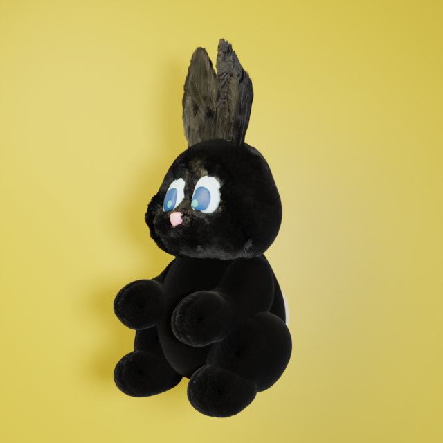 Rabbit 3D Model .c4d .max .obj .3ds .fbx .stl .blend 