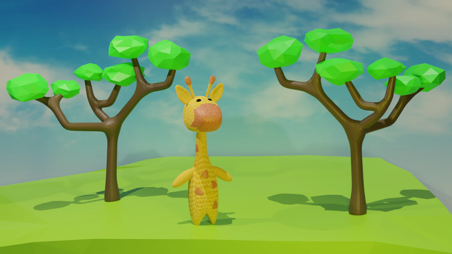 Giraffe 3D Model .c4d .max .obj .3ds .fbx .stl .blend 