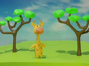 Jerapah Model 3D