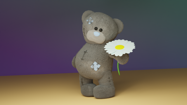 Teddy bear 3D 모델 .c4d .max .obj .3ds .fbx .stl .blend 