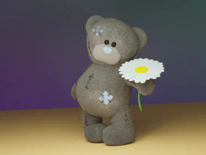 Ursinho de pel&uacute;cia Modelo 3D