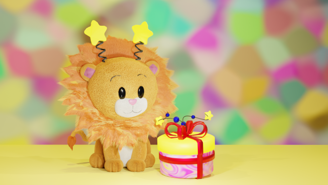 Lion Modello 3D .c4d .max .obj .3ds .fbx .stl .blend 