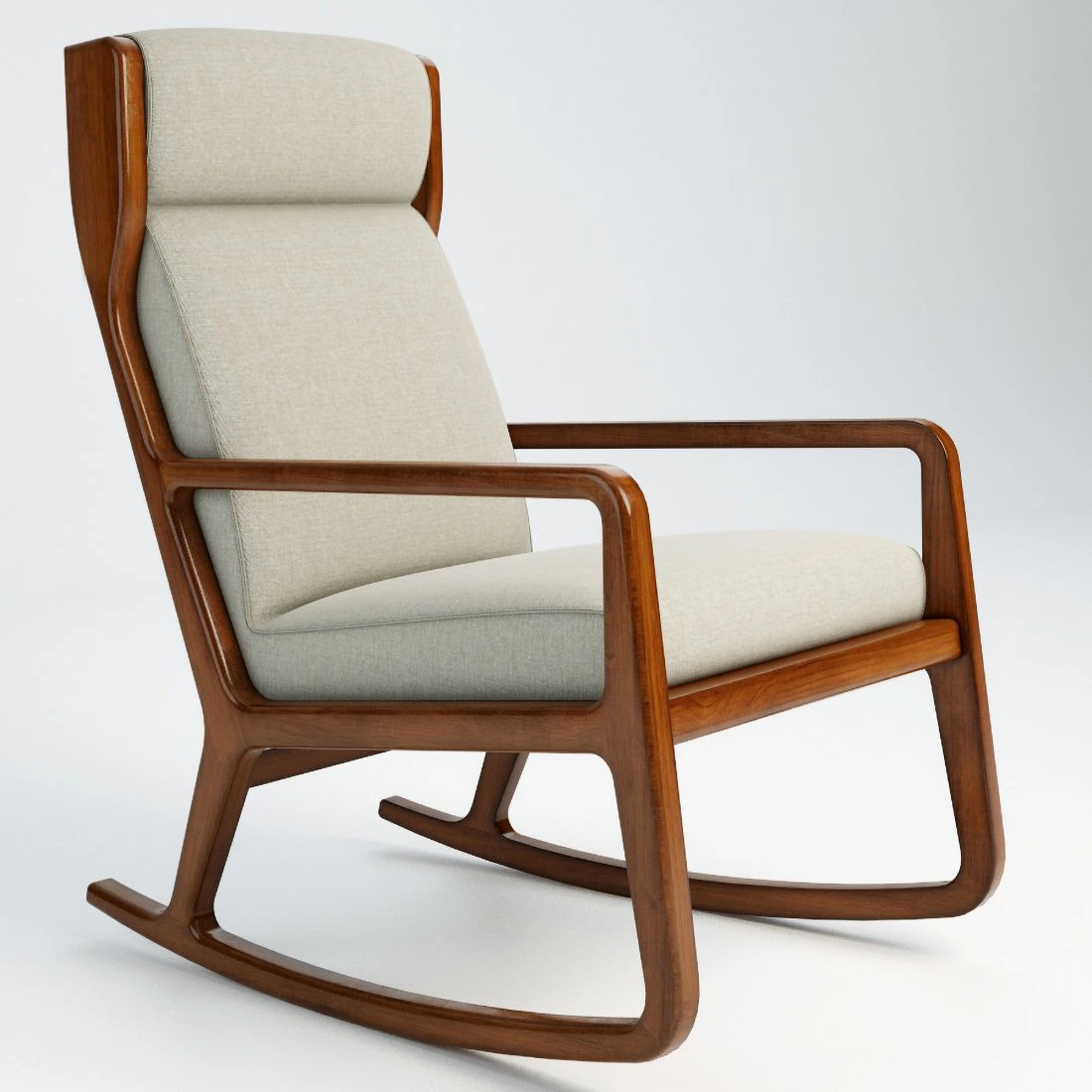 ROCKING CHAIR 3D Model .c4d .max .obj .3ds .fbx .stl .blend 