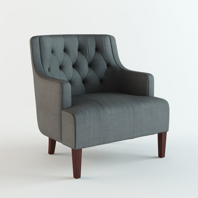 Armchair Model 3D .c4d .max .obj .3ds .fbx .stl .blend 