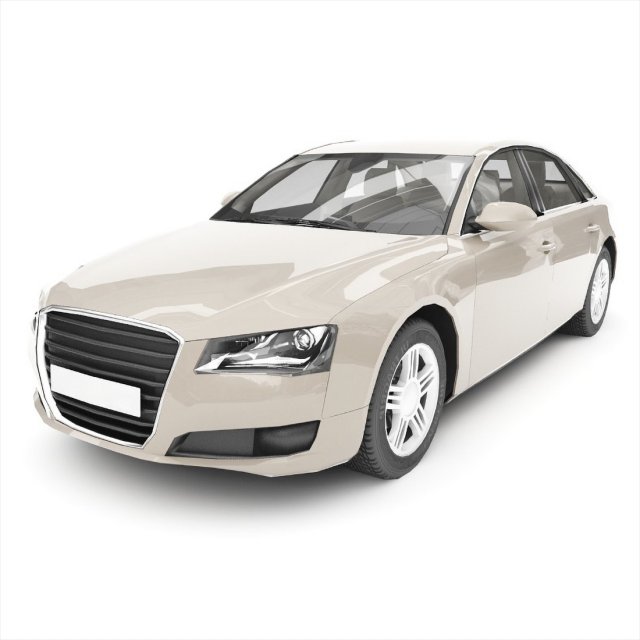 Audi A8 3D Model .c4d .max .obj .3ds .fbx .stl .blend 