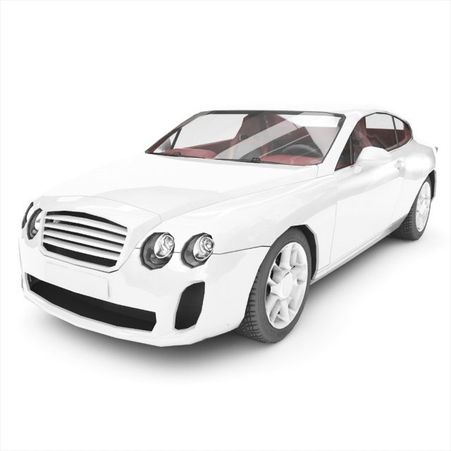 Bentley-Continentale 3D Model .c4d .max .obj .3ds .fbx .stl .blend 