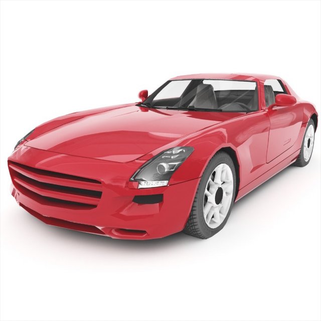 Mercedes SLS AMG Modello 3D .c4d .max .obj .3ds .fbx .stl .blend 