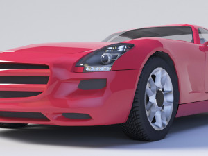 Mercedes SLS AMG Modello 3D