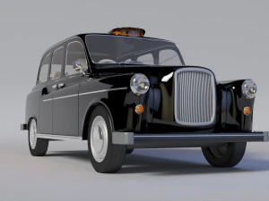 London Taxi - Austin Cab Schwarz 3D Model