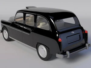 London Taxi - Austin Cab Schwarz 3D Model