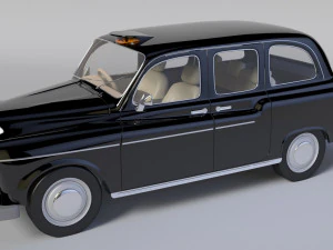 London Taxi - Austin Cab Schwarz 3D Model