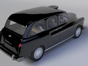 London Taxi - Austin Cab Schwarz 3D Model