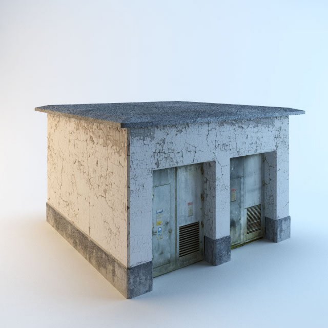 Electrical Equipment Room 3D-Modell .c4d .max .obj .3ds .fbx .stl .blend 