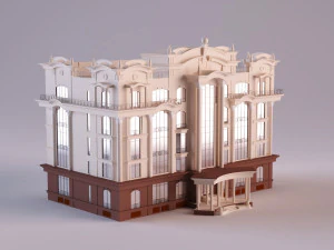 Classic Building 3D Model
