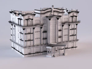 Classic Building 3D Model