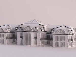 Neoclassical building Modello 3D
