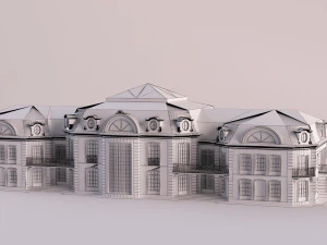 Neoclassical building 3D Model