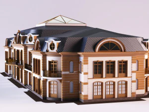 Neoclassical building 3D Model