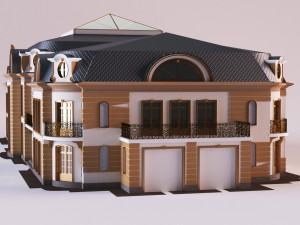 Neoclassical building Modello 3D