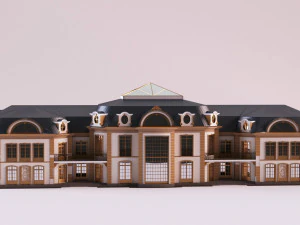 Neoclassical building 3D Model