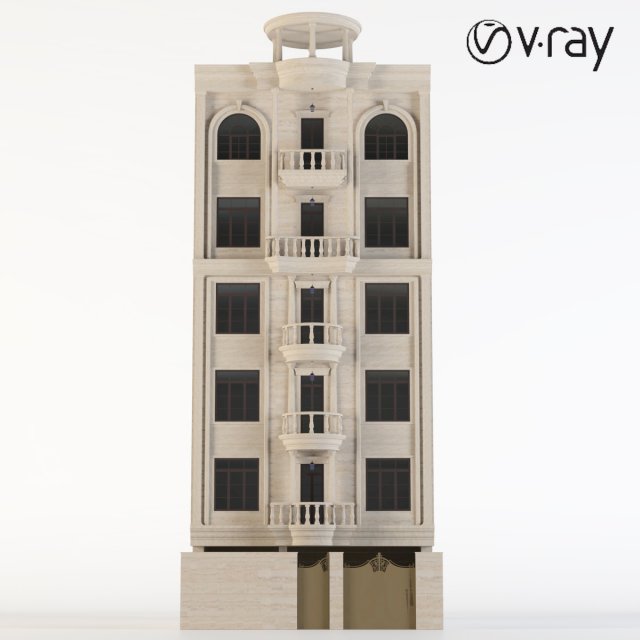 FTH-Building-Facade-03-2019 3D 模型 .c4d .max .obj .3ds .fbx .stl .blend 