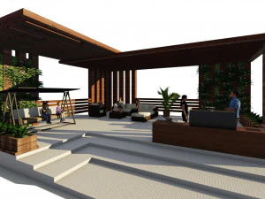 Pergola 3D Model