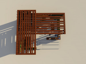 Pergola 3D मॉडल