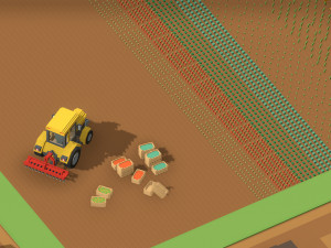 Voxel Farm 80 Items Modello 3D