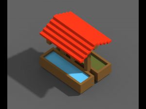 Voxel Farm 80 Items Modello 3D
