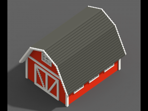 Voxel Farm 80 Items Modello 3D