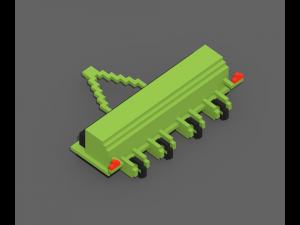 Voxel Farm 80 Items Modello 3D