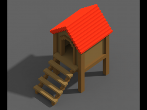 Voxel Farm 80 Items Modello 3D