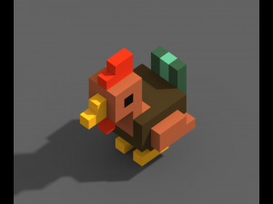 Voxel Farm 80 Items Modello 3D