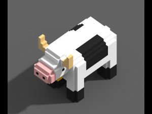 Voxel Farm 80 Items Modello 3D