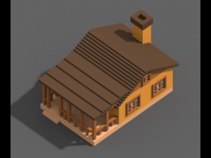 Voxel Farm 80 Items Modello 3D