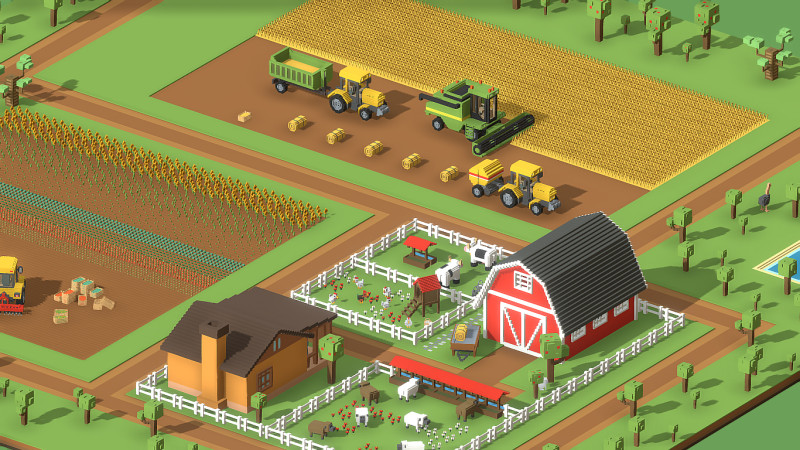 Voxel Farm 80 Items 3D 모델 .c4d .max .obj .3ds .fbx .stl .blend 