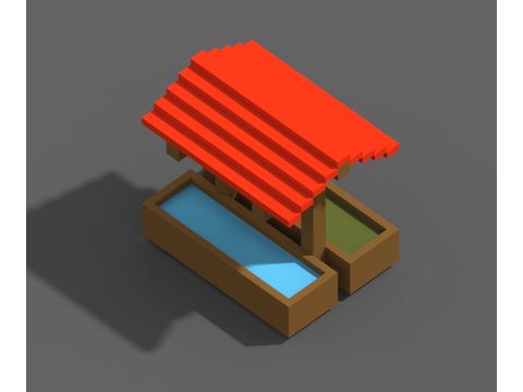 Voxel Farm 80 Items 3D 모델