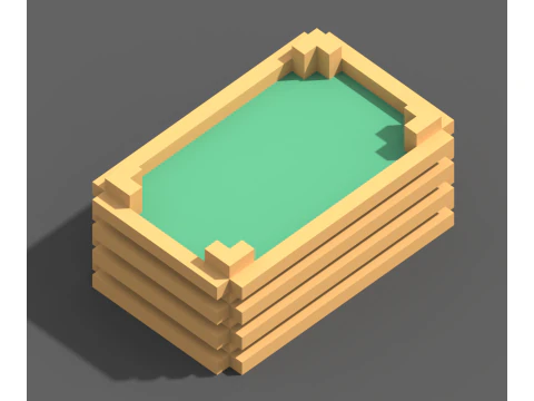 Voxel Farm 80 Items 3D Model