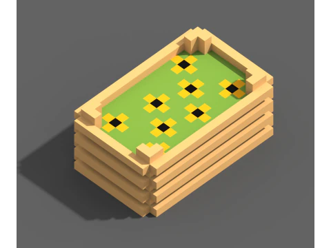 Voxel Farm 80 Items 3D Model