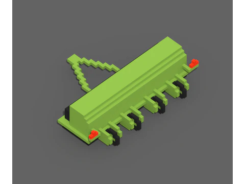 Voxel Farm 80 Items 3D Model
