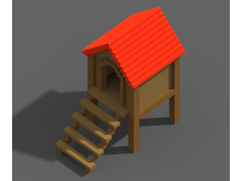 Voxel Farm 80 Items 3D Model