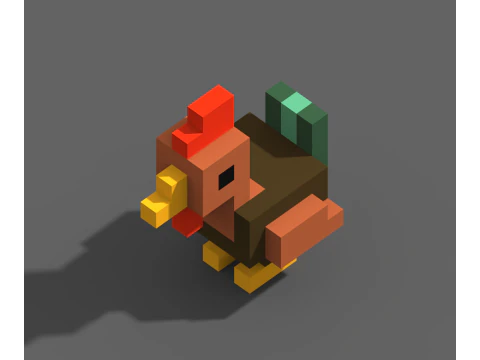 Voxel Farm 80 Items 3D Model