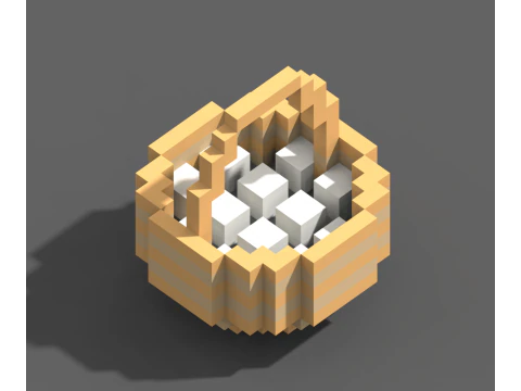 Voxel Farm 80 Items 3D Model