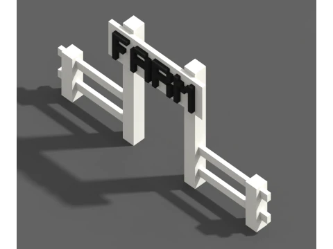 Voxel Farm 80 Items 3D Model