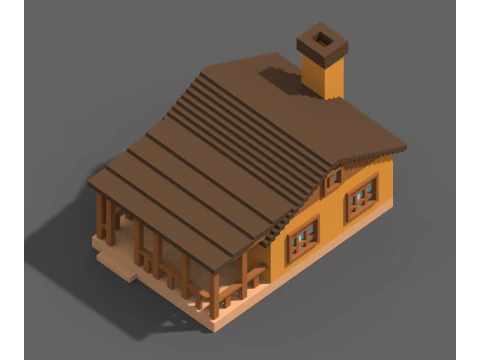 Voxel Farm 80 Items 3D Model