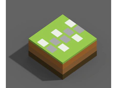 Voxel Farm 80 Items 3D Model